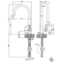 Gessi 17153BN Emporio Concealed Pull Out Kitchen Mixer image NaN