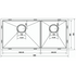Alto 50/34 Double Bowl-Stainless Steel ALTO5034 image NaN