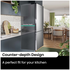 Hisense 417L PureFlat Bottom Mount Refrigerator Silver HRBM418S image NaN