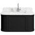 Turner Hastings Evara 90x53 Wall Hung Vanity with Real Marble Top and Ceramic Undercounter Basin Volcanic Ash 3TH EV951-VA-3TH image NaN