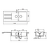 Abey Schock Signus 1& 3/4 Bowl Topmount Sink with Left Hand Drainer Puro D200PR image NaN