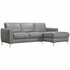 Kalona Bilzen Classic Gray 2.5 Seater Right Facing Chaise Sofa 30808-LAF-MS2077 image NaN