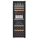 LeCavist 168 Bottle Single Zone Wine Cabinet Black LEK168PV hero image