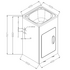Bestlink Innova 35L Laundry Trough and Cabinet LC235 image NaN