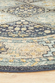 Rug Culture Legacy Large Multi-coloured Rug 240X240CM - LEG-857-NAVY-240X240 hero image