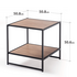 Zinus Wood Modern Studio Bedside Table Set of 2 Brown AU-COMBOB image NaN