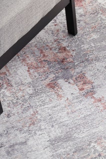 Rug Culture Illusions Extra Large Silver & Blush Rug 320X230CM - ILU156BLUSH320X230 hero image