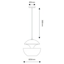 DCW Editions Here Comes The Sun 250 Pendant Light - Black and Copper HCS250BLCOP hero image