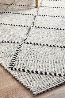 Rug Culture Maison Large Black & Off White Rug 280X190CM - MSN-JASMIN-280X190 hero image