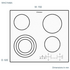 Westinghouse WHC744BA 70cm Ceramic Cooktop image NaN