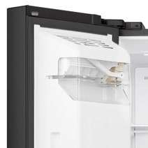 Hisense 632L PureFlat Side by Side Refrigerator With Non-Plumbed Water and Ice Dispenser Black Steel HRSBS633BW hero image