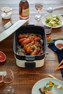 Morphy Richards Multifunction Pot with Hot Pot White MRMP25WT hero image