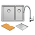 Abey LUA190T2 Lucia 1 and 1/3 Bowl Sink Pack image NaN