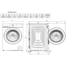 Beko 9kg Front Load Washing Machine with AutoDose and Steam BFLB903ADW1 hero image