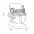 KitchenAid KSM160 Artisan Stand Mixer Pistachio 5KSM160PSAPT - 93480 image NaN
