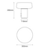 Case Furniture Solid Table Light Large - Carrara Marble STL101AU image NaN