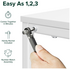Zinus 100 cm L Shaped Computer Desk White AU-UDDDS2ZC-40W image NaN