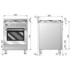 ILVE 60cm Freestanding Natural Gas Oven/Stove T60LVG image NaN