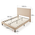 Zinus Debi Double Upholstered Fabric Bed Base Beige AU-FHVP-D image NaN