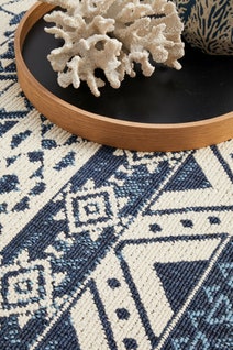 Rug Culture Seaside Large White & Blue Rug 280X190CM - SSD3333-WHBL-280X190 hero image