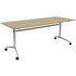 OLG Uni Flip Table 1200x600 New Oak Worktop with White Frame OG_UNIFLIP126W_NO image NaN