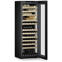 Liebherr Vinidor Selection 182 Bottle WPgbh 7473 Freestanding Multi Zone Wine Fridge Black Steel WPGBH7473 hero image