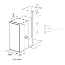 Artusi 200L Fully Integrated Freezer AINT4100 hero image