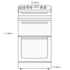 Westinghouse WLE537WA 54cm Freestanding Electric Oven/Stove image NaN