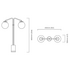 CTO Lighting Array Opal Twin Table Light ARRTA2BZGO image NaN