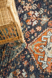 Rug Culture Legacy Small Multi-coloured Rug 150X150CM - LEG-854-NAVY-150X150 hero image