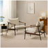 Zinus Wood and Metal Frame Armchair with Foam Cushion AU-USHSL4ZC-31B image NaN