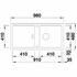Blanco Single bowl inset sink with drainer and overflow ADONXL6SWK5 image NaN