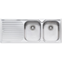 Oliveri DZ172 Diaz Double Bowl Left Hand Drainer Topmount Sink image NaN