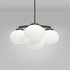 CTO Lighting Cloudesley Small Chandelier Light - Bronze with Opal Glass CLOCHSBZGO image NaN