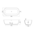Claybrook Skye 1700 Freestanding Bath - Dover White 3347000455 image NaN