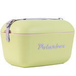 Polarbox Pop 12L Cooler Lime with Lilac Logo and Strap PLBP12LL hero image