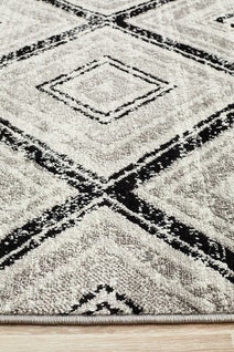 Rug Culture Metro Large Black Rug 290X200CM - MET-616-BLK-290X200 hero image