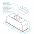Whispair Monte Carlo 90cm Undermount Rangehood with Ultra On Board Motor System X3MM09S6.OU/B image NaN