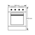 Chef CFE532WA 54cm Freestanding Electric Oven/Stove image NaN