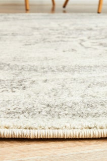 Rug Culture Century Large Grey & Off White Rug 240X240CM - CEN-977-SILV-240X240 hero image