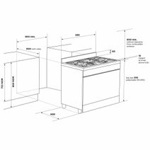 Westinghouse 90cm Freestanding Dual Fuel Oven/Stove WFE915SD hero image