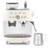 Smeg 50s Style Espresso Machine with Built-in Grinder Cream EGF03CRAU image NaN