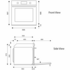 Bertazzoni 60cm Professional Series Pyrolytic Built-In Oven F6011PROPLX image NaN