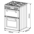 Belling 60cm Mini Richmond Black Dual Fuel Freestanding Oven BMR60DODFB image NaN