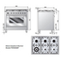 ILVE PW906MP/N 90cm Quadra Series Freestanding Dual Fuel Oven/Stove image NaN
