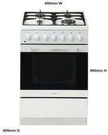 Artusi 60cm Dual Fuel Freestanding Oven/Stove AFGE6070W hero image