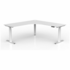 OLG Agile+ Adjustable 90 Degree Workstation 1800x1800x600 White Worktop with White Frame OG_AG3MEW18186W_WRH image NaN