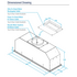 Whispair X3M09S6.OU/T 90cm Monte Carlo Under Cupboard Rangehood with Ultra EC On Board Motor image NaN