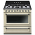 Smeg Victoria 90cm Dual Fuel Freestanding Oven/Stove Panna Cream TRA90P2NPF image NaN
