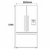 Fisher & Paykel Series 7 538L Quad Door Refrigerator with Ice and Water Stainless Steel RF605QDUVX2 image NaN